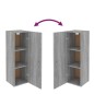 Mobile TV Grigio Sonoma 30,5x30x90 cm in Legno Multistrato Mobile TV Grigio Sonoma 30,5x30x90 cm in Legno Multistrato