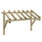 Tettoia per Porta d'Ingresso 200x100x100 cm in Legno di Pino Tettoia per Porta d'Ingresso 200x100x100 cm in Legno di Pino