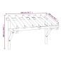 Tettoia per Porta d'Ingresso 200x100x100 cm in Legno di Pino Tettoia per Porta d'Ingresso 200x100x100 cm in Legno di Pino