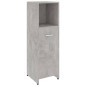 Armadio da Bagno Grigio Cemento 30x30x95 cm in Truciolato Armadio da Bagno Grigio Cemento 30x30x95 cm in Truciolato