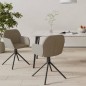 vidaXL Sedie da Pranzo Girevoli 2 pz Grigio Chiaro in Velluto vidaXL Sedie da Pranzo Girevoli 2 pz Grigio Chiaro in Velluto