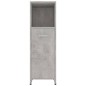 Armadio da Bagno Grigio Cemento 30x30x95 cm in Truciolato Armadio da Bagno Grigio Cemento 30x30x95 cm in Truciolato
