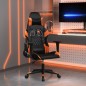 vidaXL Sedia da Gaming Massaggiante Nero e Arancione in Similpelle vidaXL Sedia da Gaming Massaggiante Nero e Arancione in Similpelle