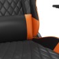 vidaXL Sedia da Gaming Massaggiante Nero e Arancione in Similpelle vidaXL Sedia da Gaming Massaggiante Nero e Arancione in Similpelle