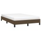 vidaXL Giroletto senza Materasso Marrone Scuro 120x200 cm Tessuto vidaXL Giroletto senza Materasso Marrone Scuro 120x200 cm Tessuto