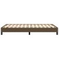 vidaXL Giroletto senza Materasso Marrone Scuro 120x200 cm Tessuto vidaXL Giroletto senza Materasso Marrone Scuro 120x200 cm Tessuto