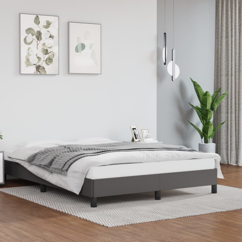 vidaXL Giroletto Grigio 140x190 cm in Similpelle vidaXL Giroletto Grigio 140x190 cm in Similpelle