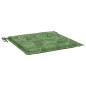 vidaXL Cuscini per Sedia 6 pz Motivo a Foglie 50x50x3 cm in Tessuto