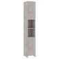 Armadio da Bagno Grigio Cemento 30x30x183,5 cm in Truciolato Armadio da Bagno Grigio Cemento 30x30x183,5 cm in Truciolato