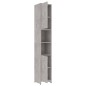 Armadio da Bagno Grigio Cemento 30x30x183,5 cm in Truciolato Armadio da Bagno Grigio Cemento 30x30x183,5 cm in Truciolato
