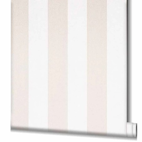 Topchic Carta da Parati Stripes Beige e Bianco