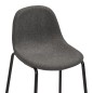 vidaXL Set da Bar 5 pz in Tessuto Grigio Scuro vidaXL Set da Bar 5 pz in Tessuto Grigio Scuro