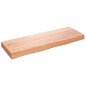 vidaXL Ripiano Muro Marrone Chiaro 80x30x6 cm Massello Rovere Trattato vidaXL Ripiano Muro Marrone Chiaro 80x30x6 cm Massello Rovere Trattato