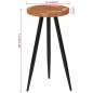 vidaXL Tavolo da Bar in Legno Ø53x105 cm Legno Massello di Acacia 