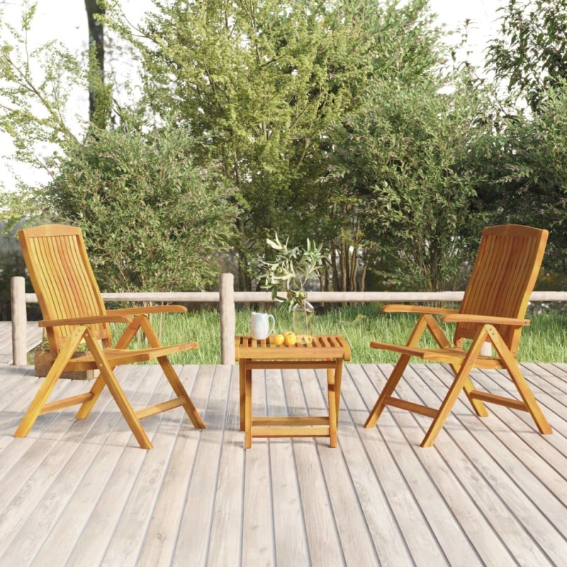 vidaXL Set Salotto da Giardino 3 pz in Legno Massello di Teak vidaXL Set Salotto da Giardino 3 pz in Legno Massello di Teak