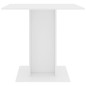vidaXL Tavolo da Pranzo Bianco 80x80x75 cm in Truciolato vidaXL Tavolo da Pranzo Bianco 80x80x75 cm in Truciolato