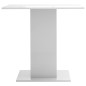 vidaXL Tavolo da Pranzo Bianco Lucido 80x80x75 cm in Legno Multistrato vidaXL Tavolo da Pranzo Bianco Lucido 80x80x75 cm in Legno Multistrato