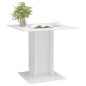 vidaXL Tavolo da Pranzo Bianco Lucido 80x80x75 cm in Legno Multistrato vidaXL Tavolo da Pranzo Bianco Lucido 80x80x75 cm in Legno Multistrato