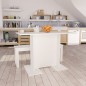 vidaXL Tavolo da Pranzo Bianco 110x60x75 cm in Legno Multistrato vidaXL Tavolo da Pranzo Bianco 110x60x75 cm in Legno Multistrato