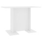 vidaXL Tavolo da Pranzo Bianco 110x60x75 cm in Legno Multistrato vidaXL Tavolo da Pranzo Bianco 110x60x75 cm in Legno Multistrato
