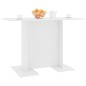 vidaXL Tavolo da Pranzo Bianco 110x60x75 cm in Legno Multistrato vidaXL Tavolo da Pranzo Bianco 110x60x75 cm in Legno Multistrato
