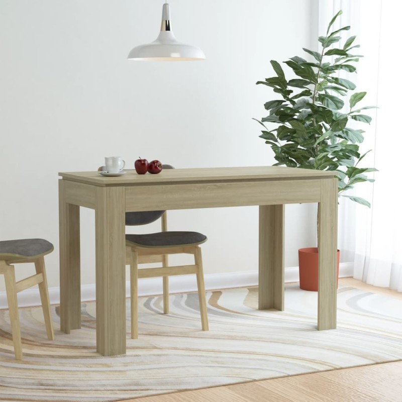 vidaXL Tavolo da Pranzo Rovere Sonoma 120x60x76 cm in Truciolato vidaXL Tavolo da Pranzo Rovere Sonoma 120x60x76 cm in Truciolato
