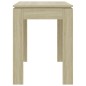 vidaXL Tavolo da Pranzo Rovere Sonoma 120x60x76 cm in Truciolato vidaXL Tavolo da Pranzo Rovere Sonoma 120x60x76 cm in Truciolato