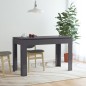vidaXL Tavolo da Pranzo Grigio Lucido 120x60x76 cm in Truciolato vidaXL Tavolo da Pranzo Grigio Lucido 120x60x76 cm in Truciolato