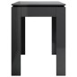vidaXL Tavolo da Pranzo Grigio Lucido 120x60x76 cm in Truciolato vidaXL Tavolo da Pranzo Grigio Lucido 120x60x76 cm in Truciolato