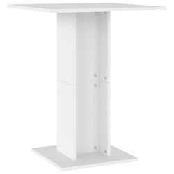 vidaXL Tavolo da Bistrot Bianco 60x60x75 cm in Legno Multistrato