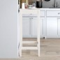 vidaXL Tavolo da Bar Bianco 50x50x110 cm in Legno Massello di Pino vidaXL Tavolo da Bar Bianco 50x50x110 cm in Legno Massello di Pino