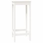 vidaXL Tavolo da Bar Bianco 50x50x110 cm in Legno Massello di Pino vidaXL Tavolo da Bar Bianco 50x50x110 cm in Legno Massello di Pino
