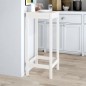 vidaXL Tavolo da Bar Bianco 50x50x110 cm in Legno Massello di Pino vidaXL Tavolo da Bar Bianco 50x50x110 cm in Legno Massello di Pino