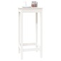 vidaXL Tavolo da Bar Bianco 50x50x110 cm in Legno Massello di Pino vidaXL Tavolo da Bar Bianco 50x50x110 cm in Legno Massello di Pino