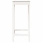 vidaXL Tavolo da Bar Bianco 50x50x110 cm in Legno Massello di Pino vidaXL Tavolo da Bar Bianco 50x50x110 cm in Legno Massello di Pino