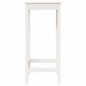 vidaXL Tavolo da Bar Bianco 50x50x110 cm in Legno Massello di Pino vidaXL Tavolo da Bar Bianco 50x50x110 cm in Legno Massello di Pino