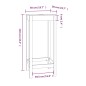 vidaXL Tavolo da Bar Bianco 50x50x110 cm in Legno Massello di Pino vidaXL Tavolo da Bar Bianco 50x50x110 cm in Legno Massello di Pino
