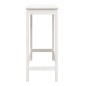 vidaXL Tavolo da Bar Bianco 100x50x110 cm in Legno Massello di Pino vidaXL Tavolo da Bar Bianco 100x50x110 cm in Legno Massello di Pino