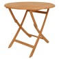 vidaXL Set da Pranzo da Giardino 5 pz in Legno Massello di Teak