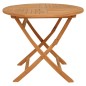 vidaXL Set da Pranzo da Giardino 5 pz in Legno Massello di Teak