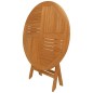 vidaXL Set da Pranzo da Giardino 5 pz in Legno Massello di Teak