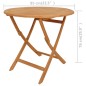 vidaXL Set da Pranzo da Giardino 5 pz in Legno Massello di Teak