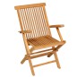 vidaXL Set da Pranzo da Giardino 5 pz in Legno Massello di Teak vidaXL Set da Pranzo da Giardino 5 pz in Legno Massello di Teak