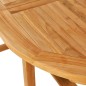 vidaXL Set da Pranzo da Giardino 5 pz in Legno Massello di Teak vidaXL Set da Pranzo da Giardino 5 pz in Legno Massello di Teak