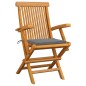 vidaXL Sedie da Giardino con Cuscini Grigi 2 pz in Massello di Teak vidaXL Sedie da Giardino con Cuscini Grigi 2 pz in Massello di Teak