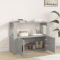Credenza Grigio Cemento 80x30x60 cm in Legno Multistrato Credenza Grigio Cemento 80x30x60 cm in Legno Multistrato
