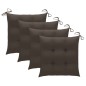 vidaXL Sedie da Giardino e Cuscini Grigio Talpa 3 pz in Massello di Teak vidaXL Sedie da Giardino e Cuscini Grigio Talpa 3 pz in Massello di Teak