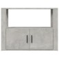 Credenza Grigio Cemento 80x30x60 cm in Legno Multistrato Credenza Grigio Cemento 80x30x60 cm in Legno Multistrato