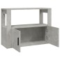 Credenza Grigio Cemento 80x30x60 cm in Legno Multistrato Credenza Grigio Cemento 80x30x60 cm in Legno Multistrato