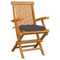 vidaXL Sedie da Giardino con Cuscini Antracite 6 pz Massello di Teak vidaXL Sedie da Giardino con Cuscini Antracite 6 pz Massello di Teak